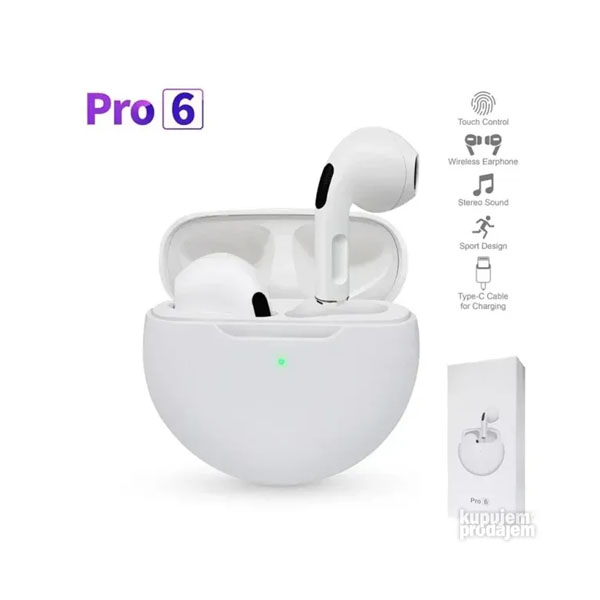 Bluetooth slušalice Airpods Pro6.